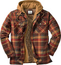 Legendary Whitetails Plaid Flannel Shirt Jacket Quilted with Hood side