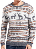 Men's Christmas Rudolph Reindeer Festive Knitted Sweater Cardigan