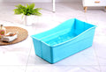 G Ganen Plastic Foldable Bathtub for Shower Portable Ice Bath Tub Blue
