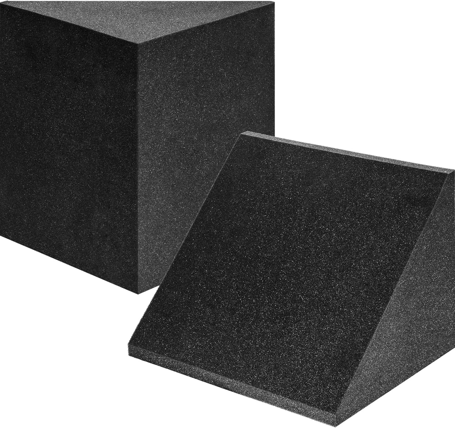 2 Pack Delta Bass Traps for Wall Corners - Acoustic Foam Solution