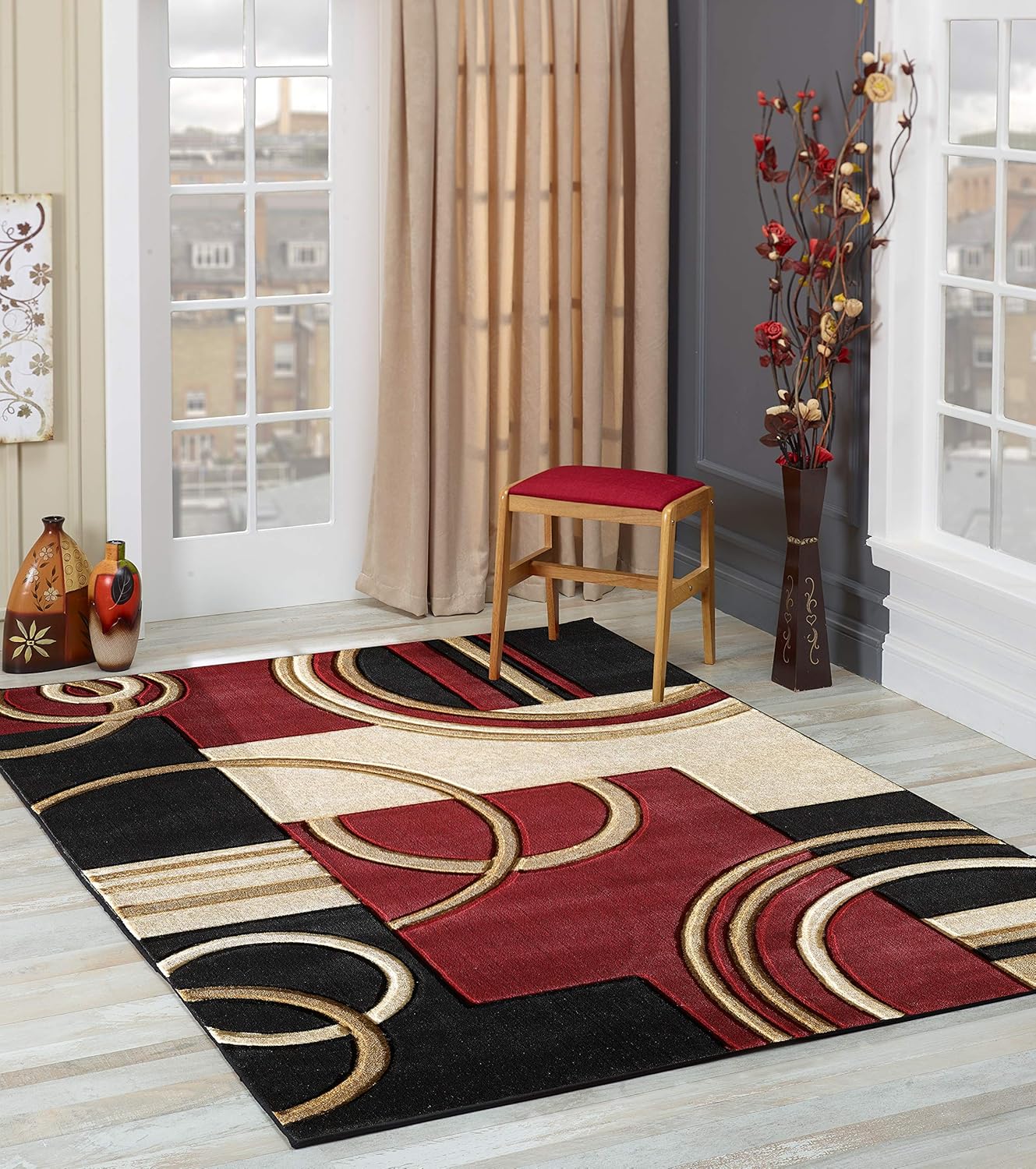 GLORY RUGS Area Rug Modern Soft Hand Carved Contemporary Carpet