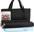 American Mahjong Game Set Black Quilted Soft Bag - Complete 166 Tile