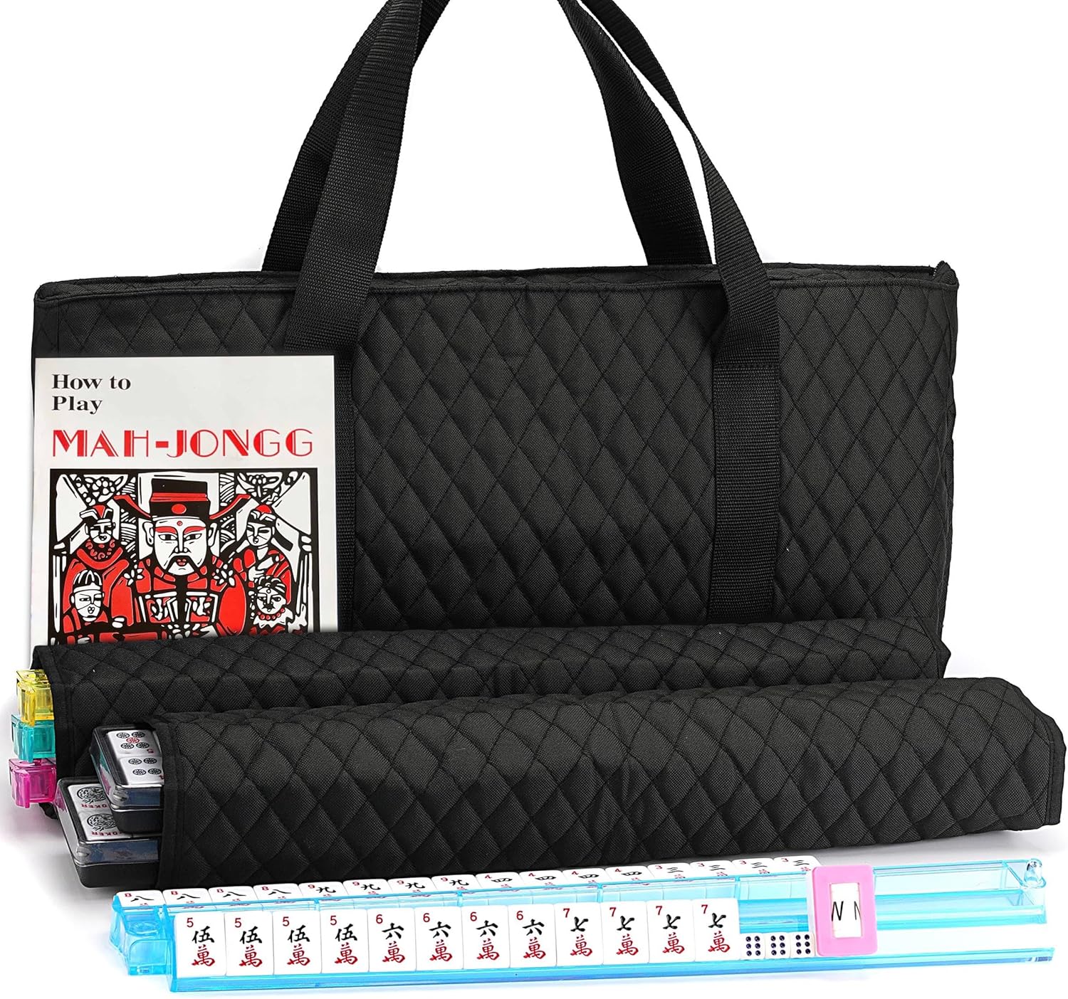 American Mahjong Game Set with Premium Tiles and Accessories
