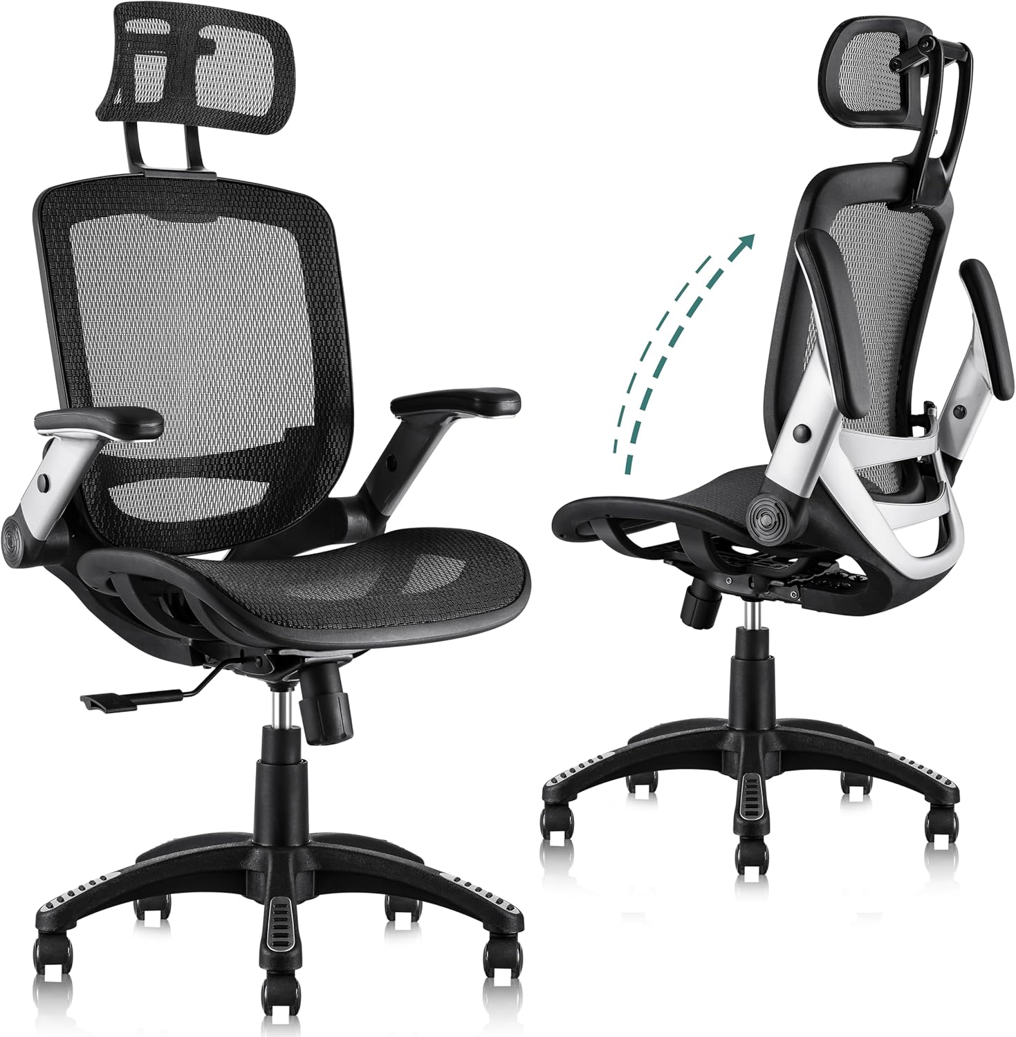 GABRYLLY Ergonomic Office Chair with Headrest