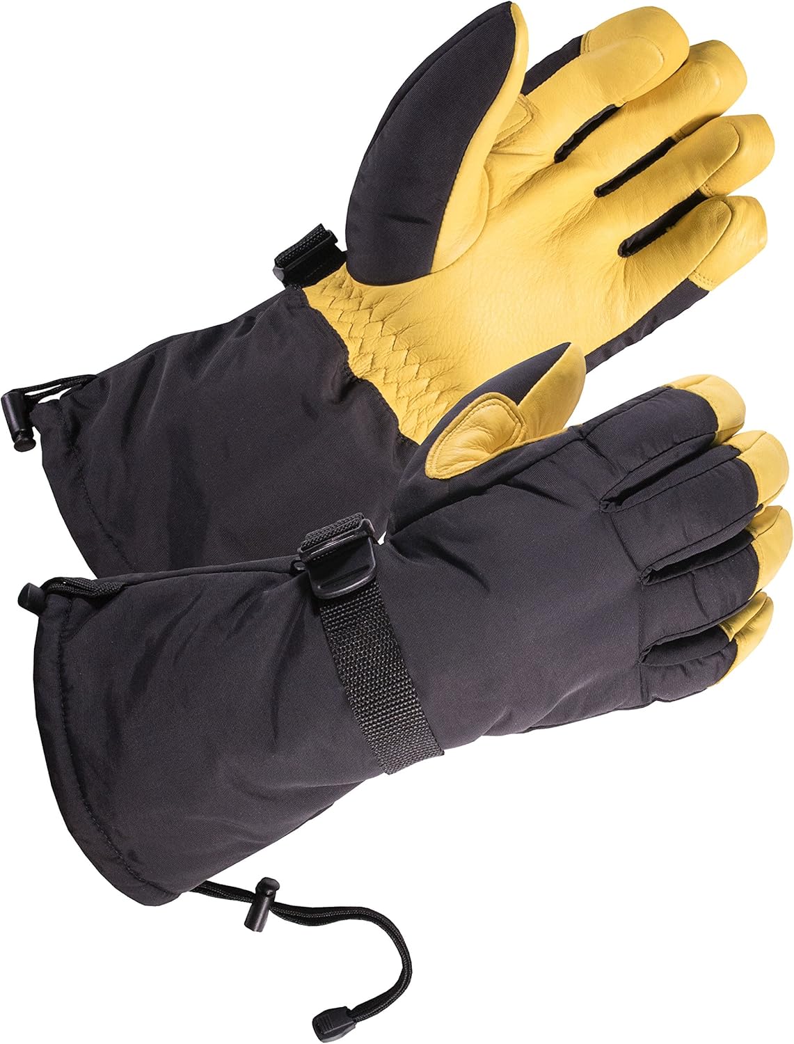 SKYDEER Waterproof Deerskin Ski Gloves - 150g Insulation