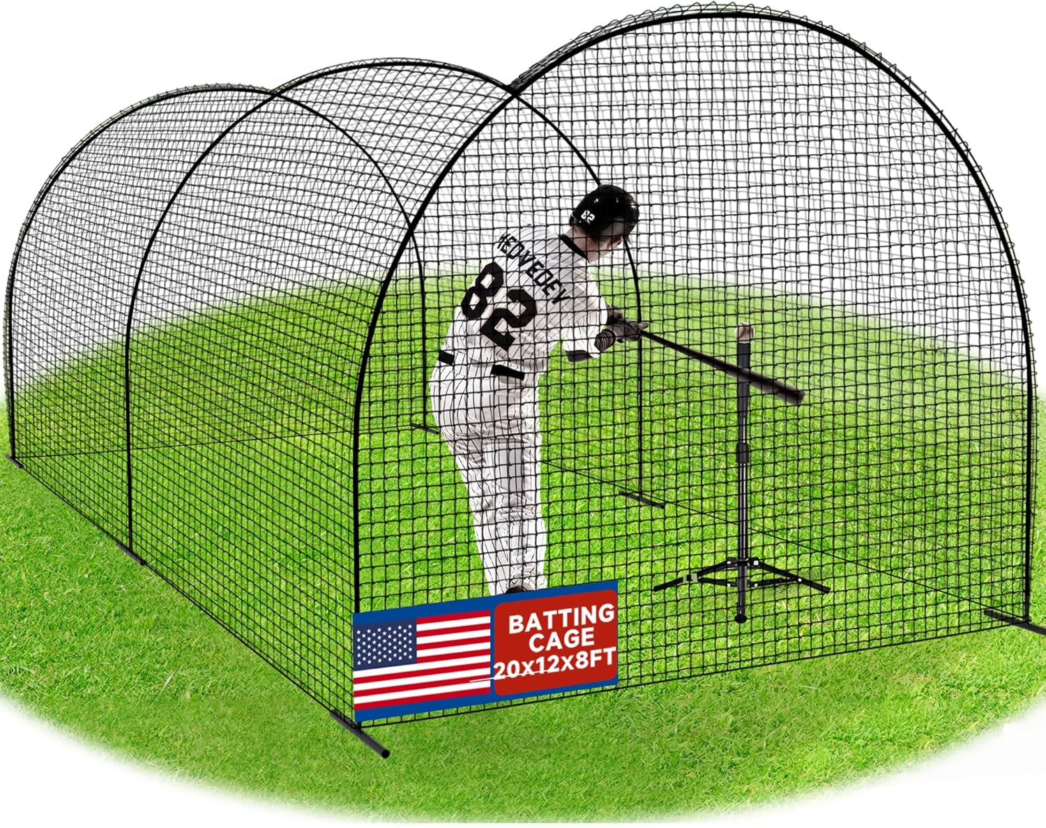 Portable Baseball Batting Cage Net for Backyard Training