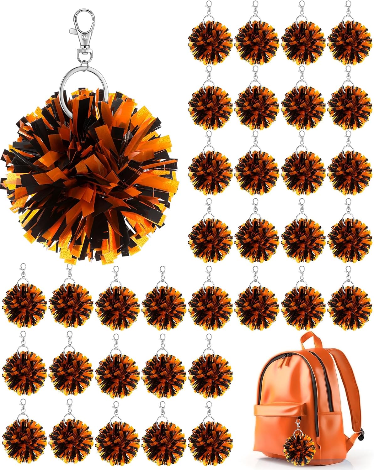 Cheer Pom Pom Keychain Gifts for Cheerleaders and Fans