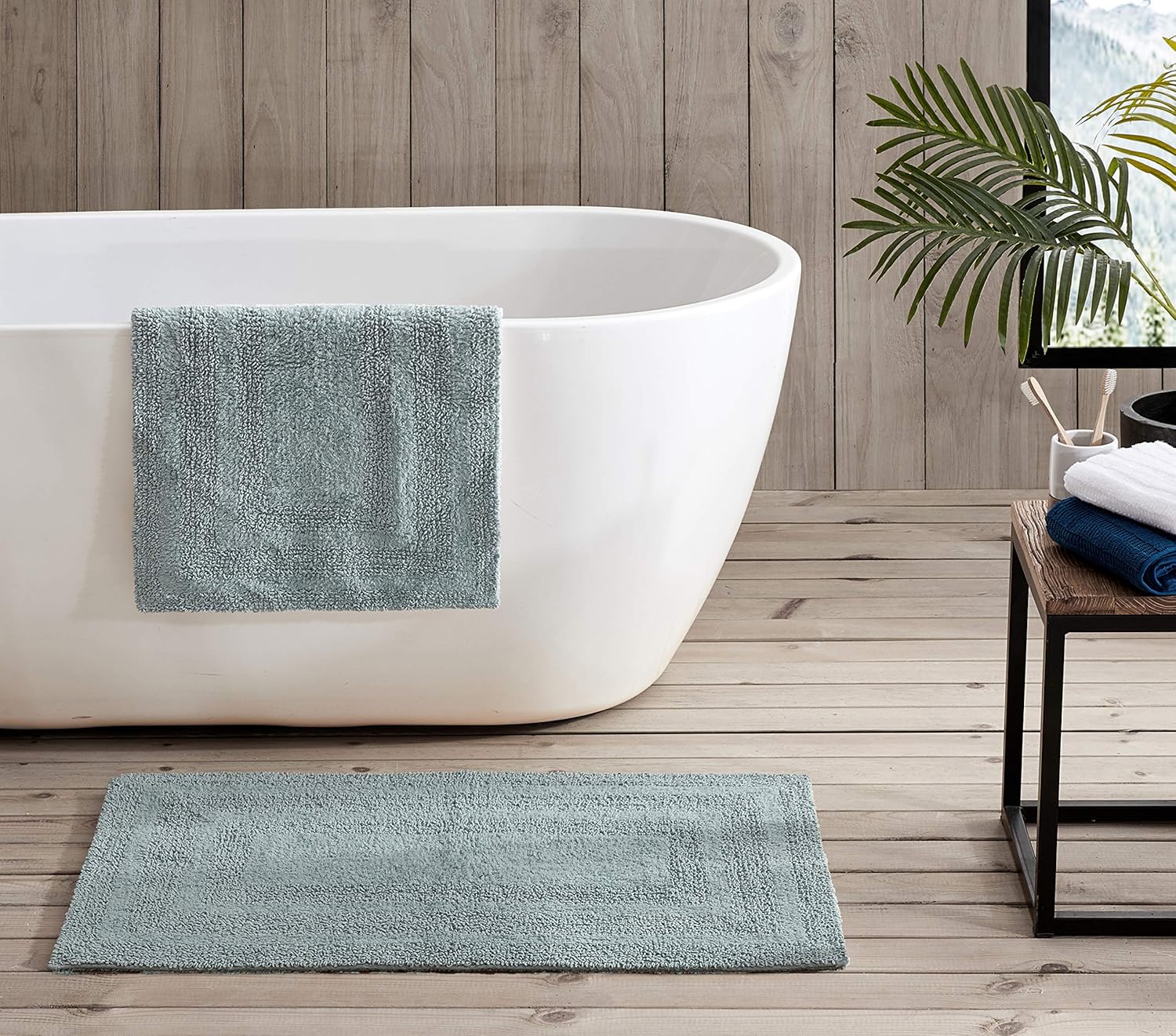 Eddie Bauer Soft Tufted Cotton Bathroom Rugs Set for Decor