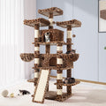 Allewie 68 Inches Cat Tree for Big Feline with Condo and Towers