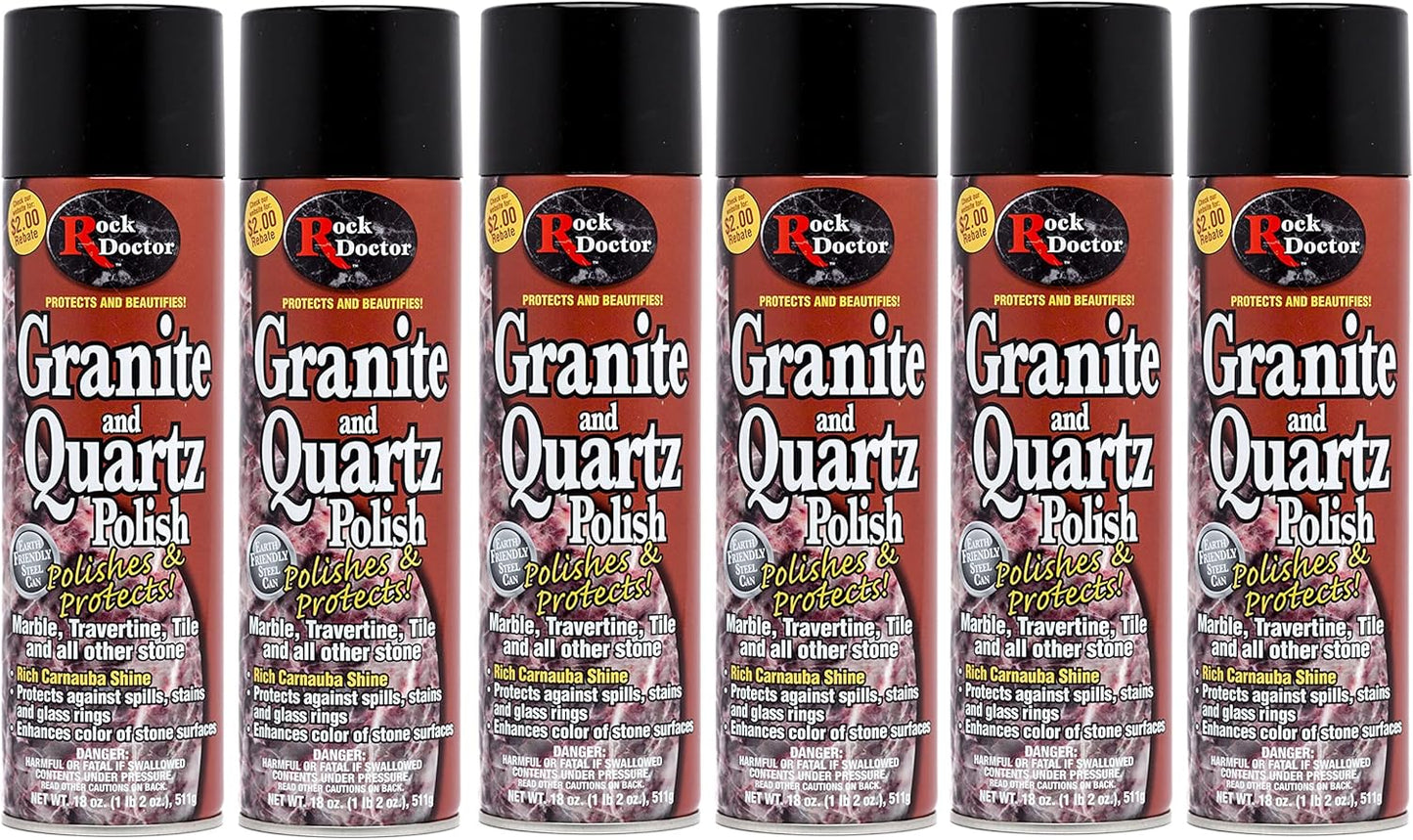Rock Doctor Granite Polish Spray for Streak-Free Shine 18oz