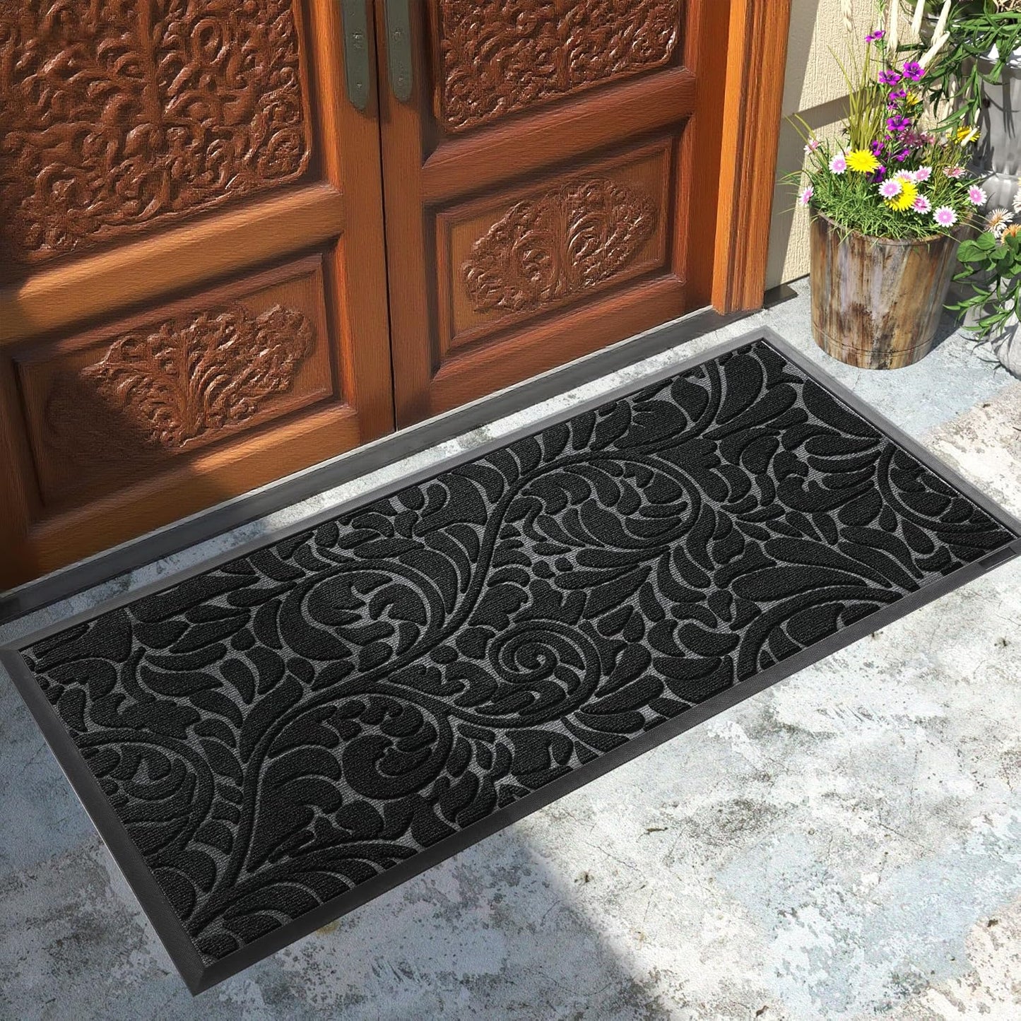 Yimobra Large Door Mat Outside Entrance for Heavy Duty Use