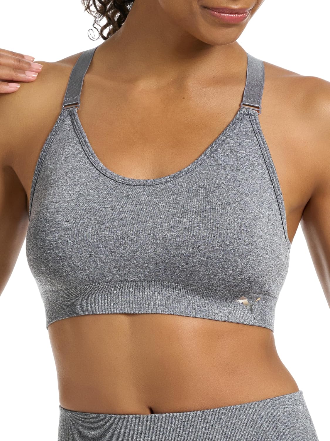 PUMA Women's 2 Pack Seamless Sports Bra for Ultimate Comfort