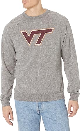 Virginia Tech Hokies Men's Tri-Blend Crewneck Sweatshirt