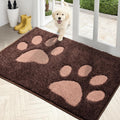 Dirt Trapping Door Mat 33.5 in x 59 in Brown - Low-Profile Absorbent