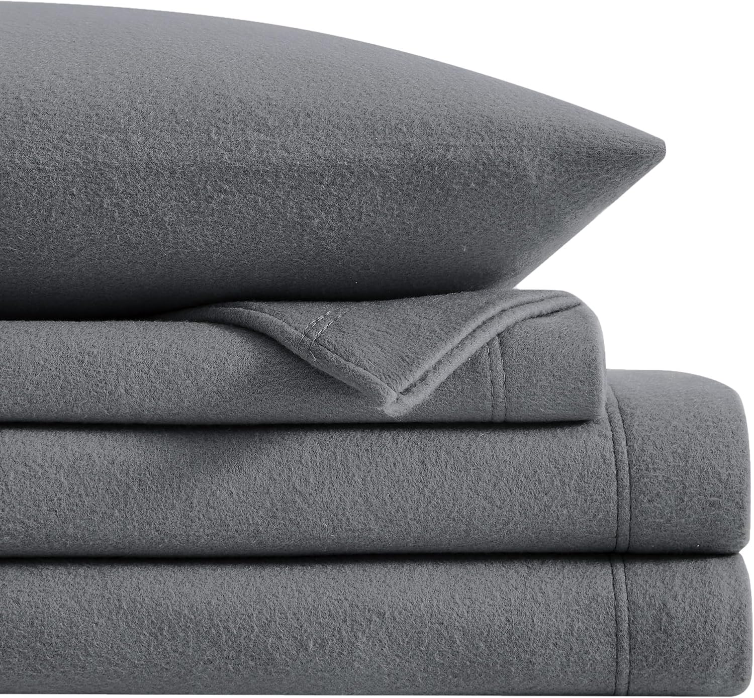 Softan Plush Micro Fleece King Bed Sheet Set for Cozy Nights