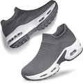 Womens Walking Slip On Sock Sneakers - Breathable Air Cushion Comfort