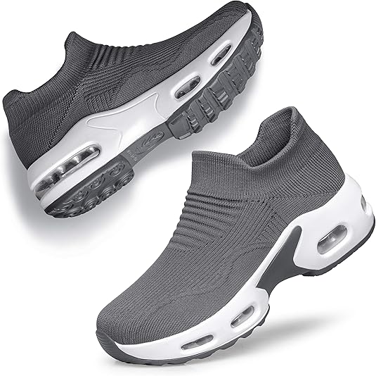 DOUSSPRT Womens Walking Shoes Slip on Sock Sneakers for Comfort