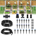 HIRALIY 128FT Drip Irrigation System - Easy Quick-Connect Kit