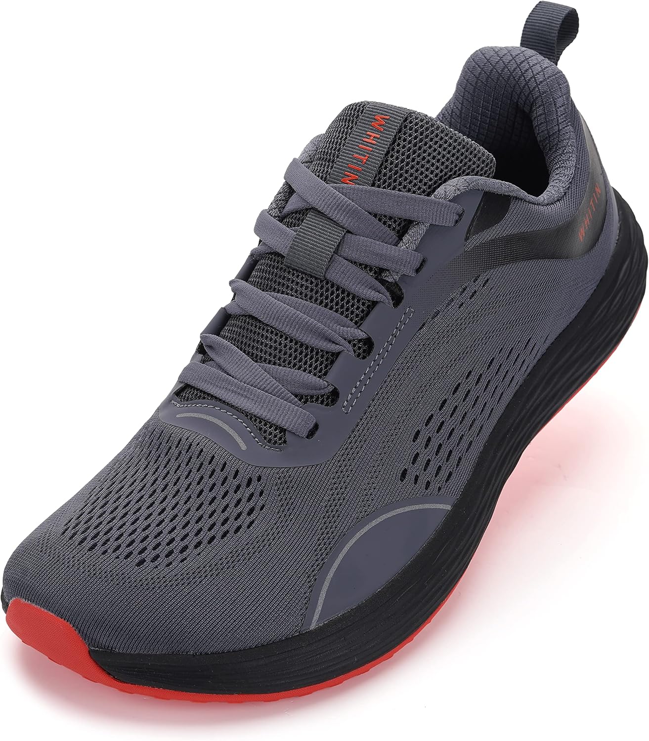 WHITIN Men's Zero Drop Running Shoes with Wide Toe Box Comfort
