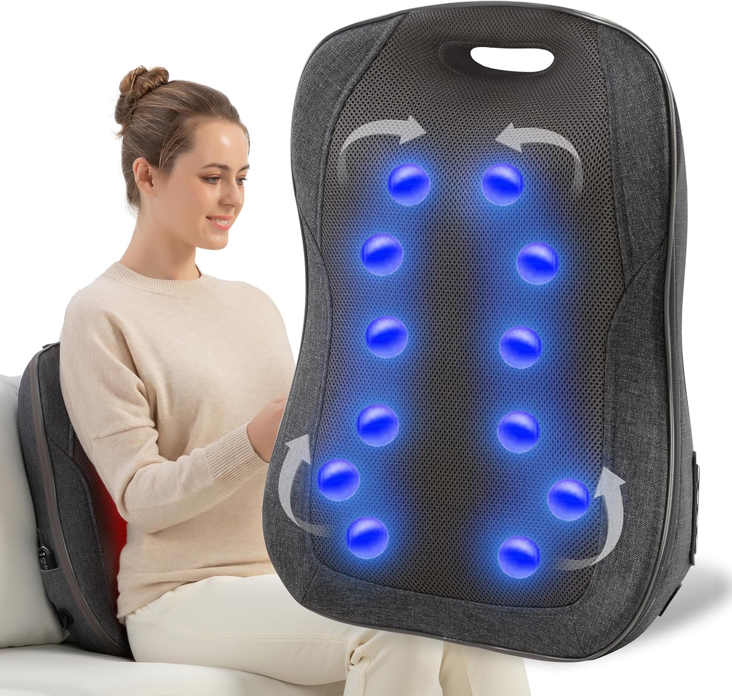 CooCoCo Shiatsu Back Massager: Portable Pain Relief