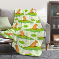Capybaras Alligators Blanket for Kids and Teens - Soft 50x60 in Throw