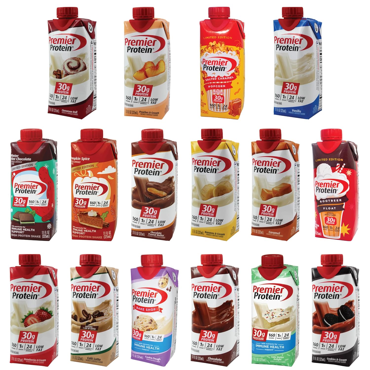 Niro Assortment Protein Shake Sampler Variety Pack of 15 Flavors