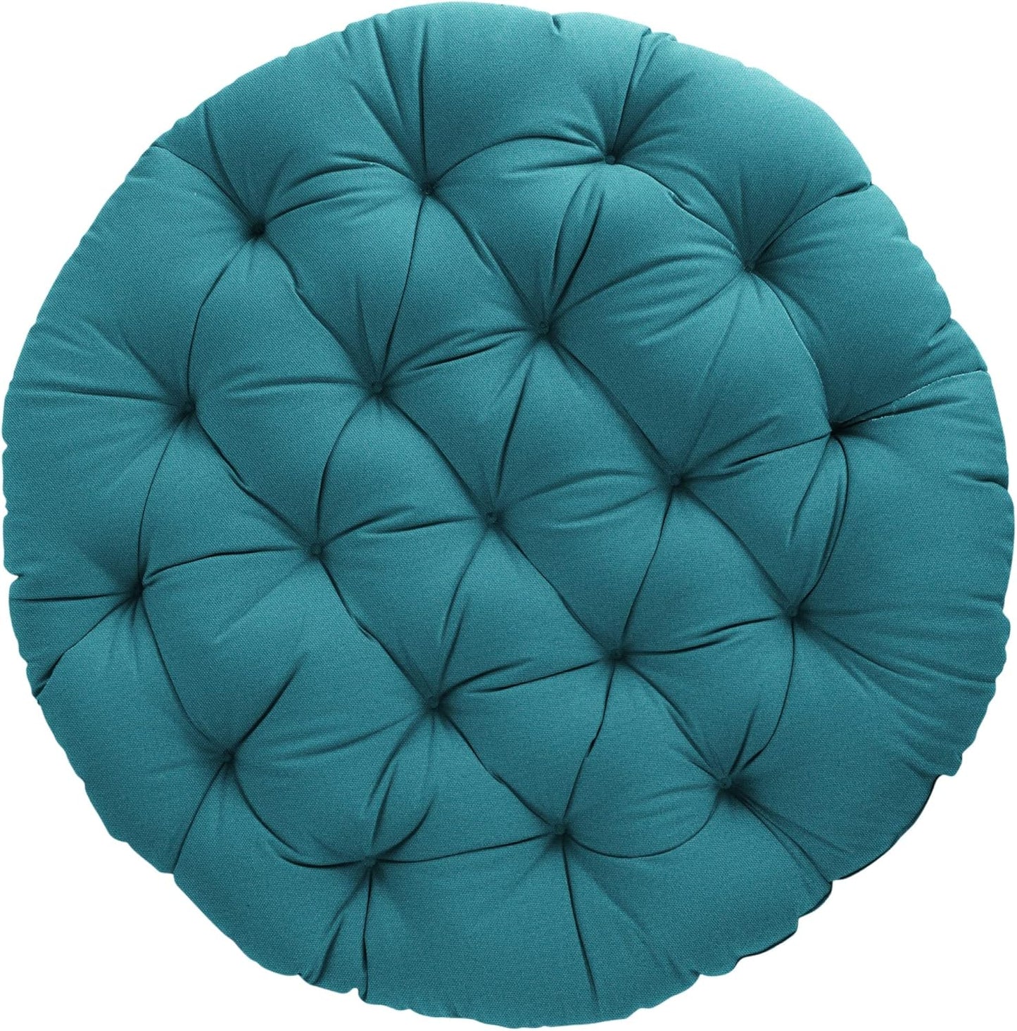 Sorra Home Tufted Papasan Cushion - Comfy Round Floor Pillow