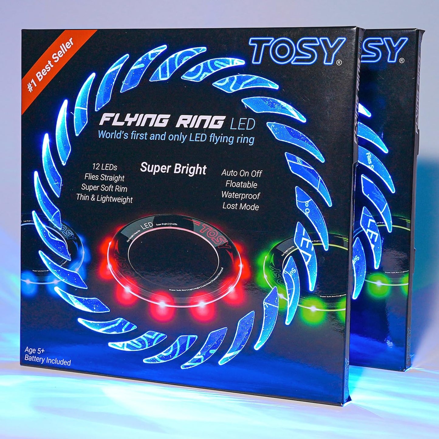 Super Bright TOSY Flying Ring - Light Up Fun!