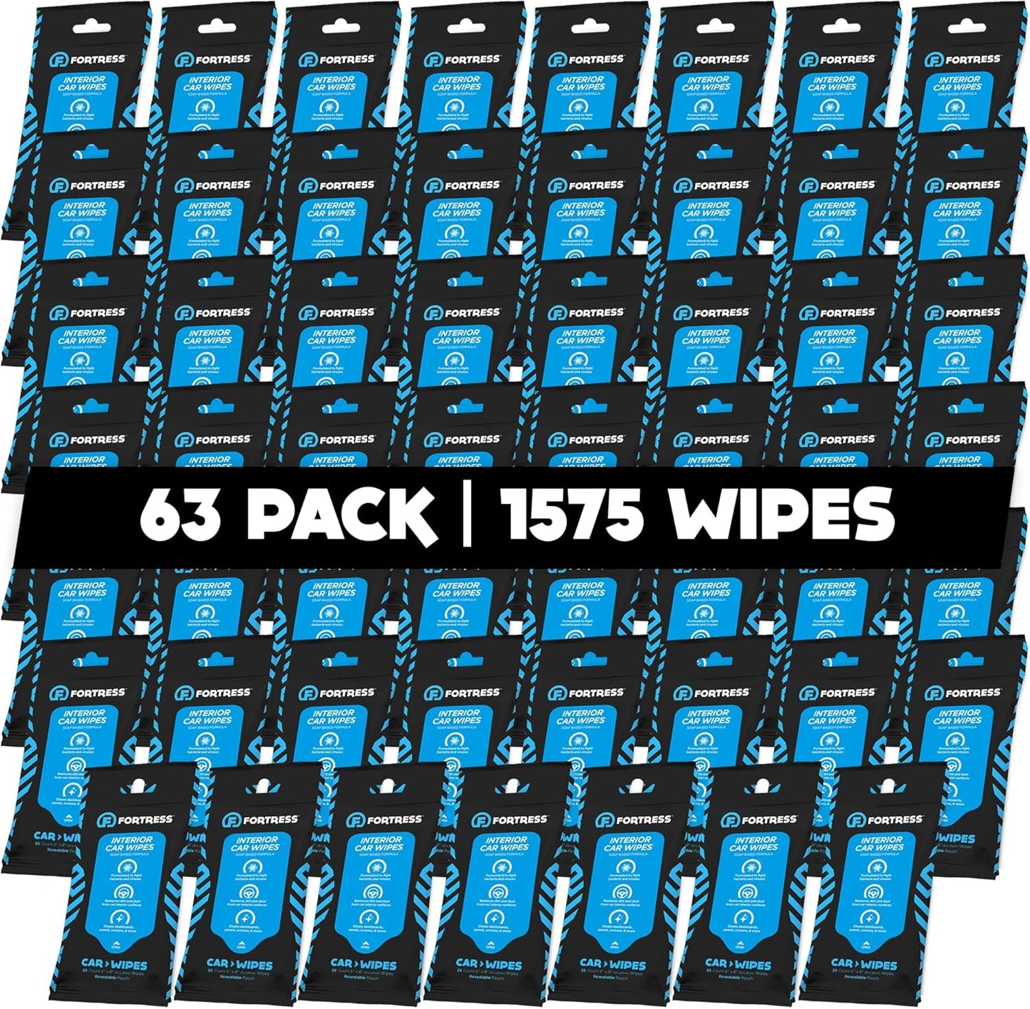 Fortress Car Interior Wipes for Effective Cleaning on the Go