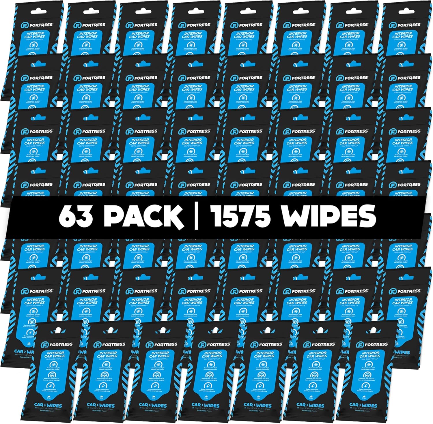Fortress Car Interior Wipes for Effective Cleaning on the Go