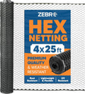 Plastic Hex Chicken Wire Mesh Garden Fence Roll 4ft x 25ft - Safe