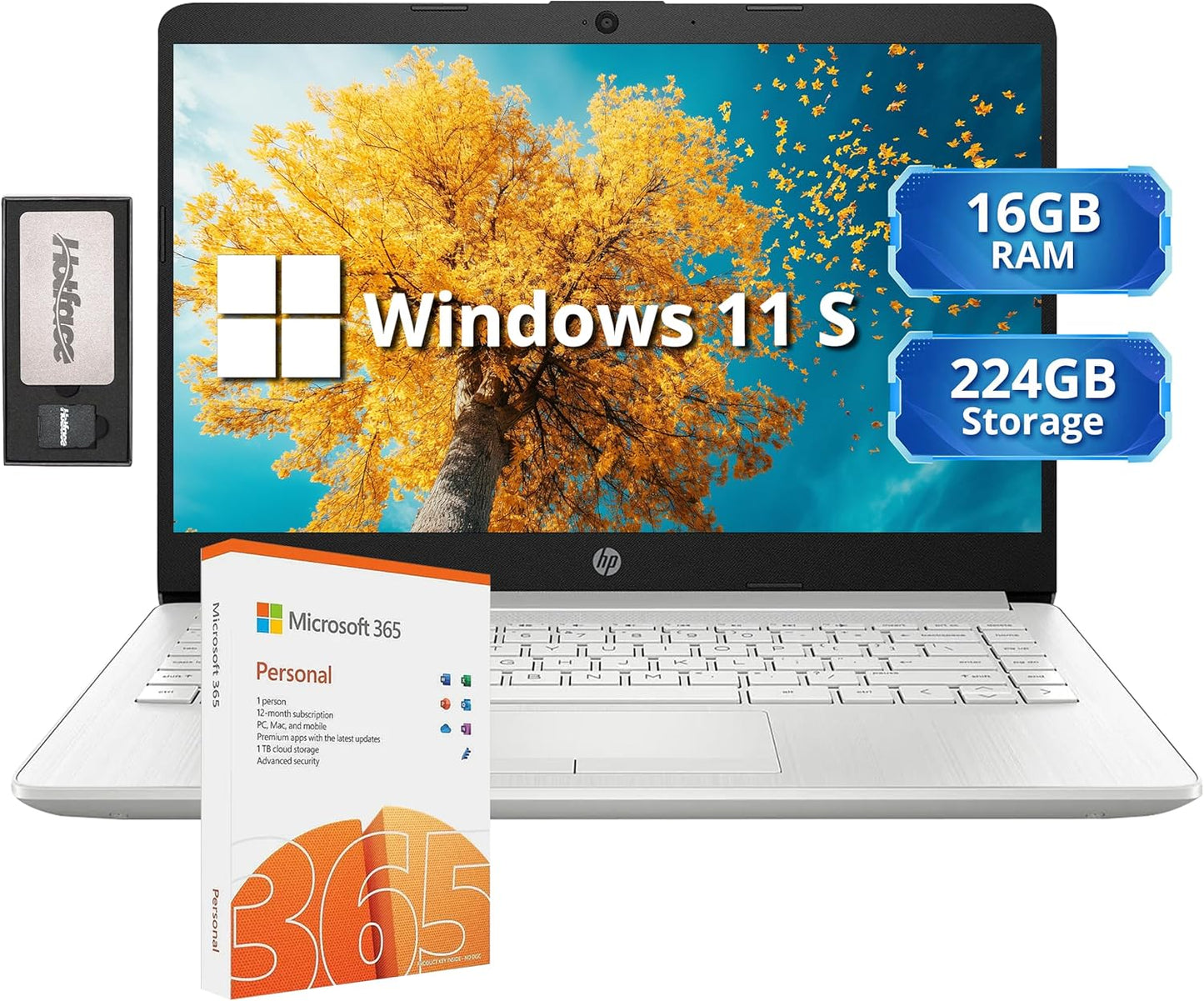 HP Stream 14 HD Lightweight Laptop with Intel Celeron N4120