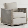 CHITA Swivel Accent Chair Rattan Arm Chair - Comfortable 360 Swivel