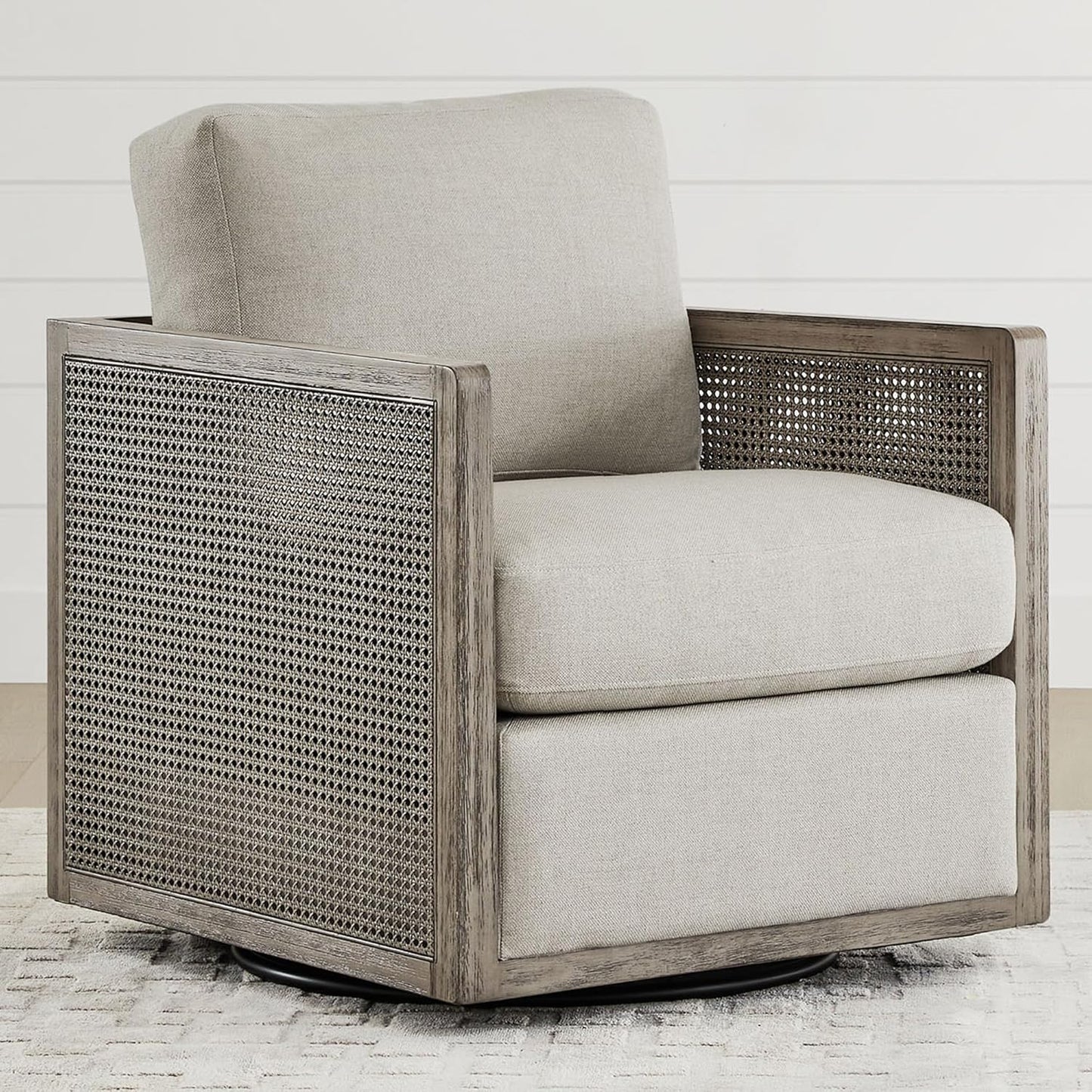 CHITA Swivel Rattan Arm Chair - Stylish Comfort