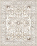 8x10 Living Room Area Rug - Machine Washable Non Slip Vintage Style