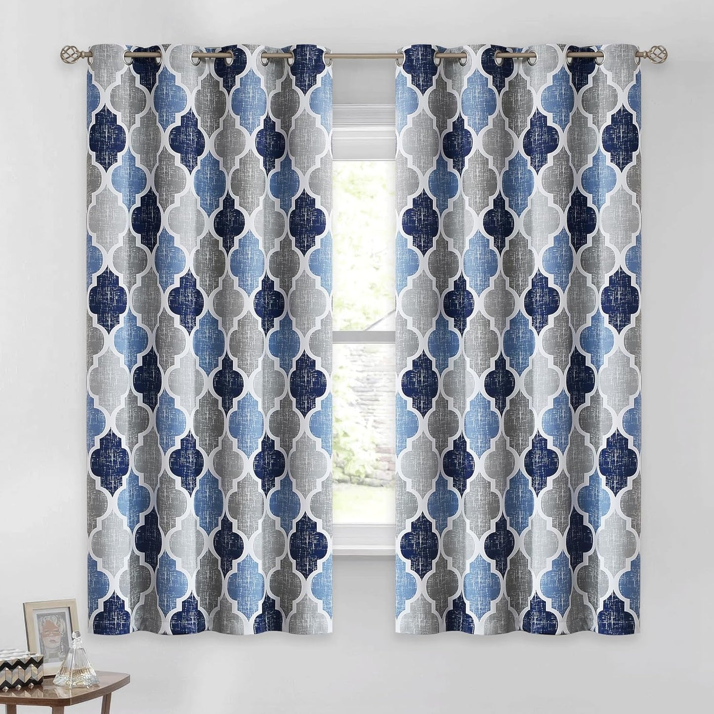 Beauoop Blackout Curtains 63 Inches Long for Bedroom Living Room