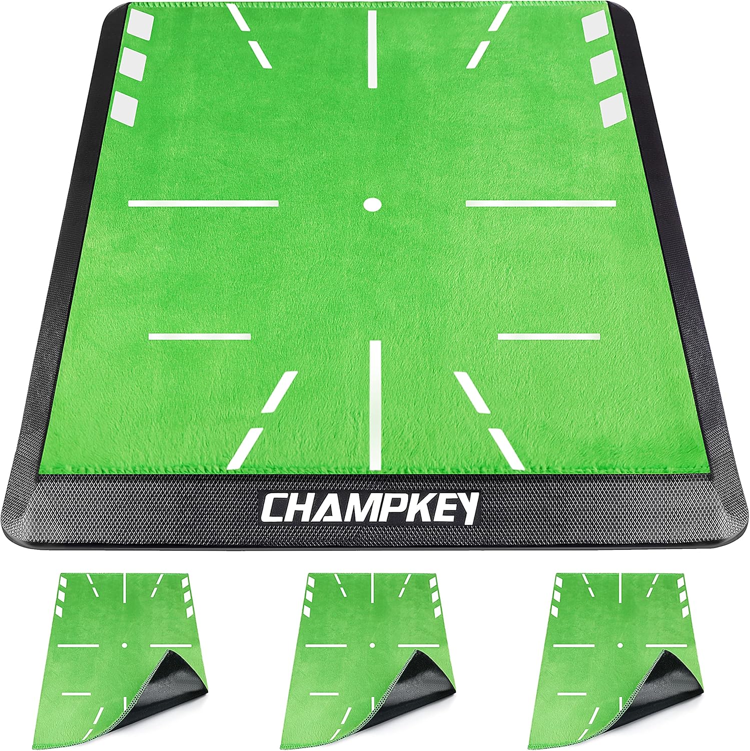 CHAMPKEY Swing Path Golf Mat - Indoor/Outdoor Training