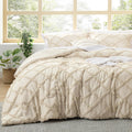 Boho Comforter Set Queen - Beige Tufted Queen Size Comforter