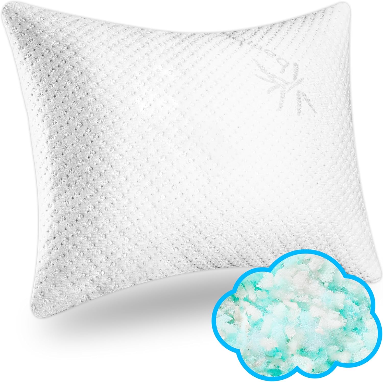 Ultimate Comfort Foam Pillow - Allergy-Friendly & Cooling Cover - Neck Pain Relief
