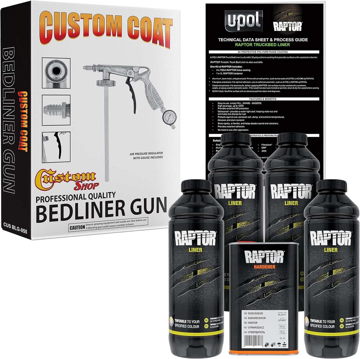 Custom Shop U-Pol Raptor Tintable Urethane Spray-On Bed Liner