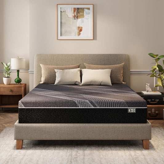 10 Inch Queen Mattress with Bamboo Charcoal Memory Foam for Comfort