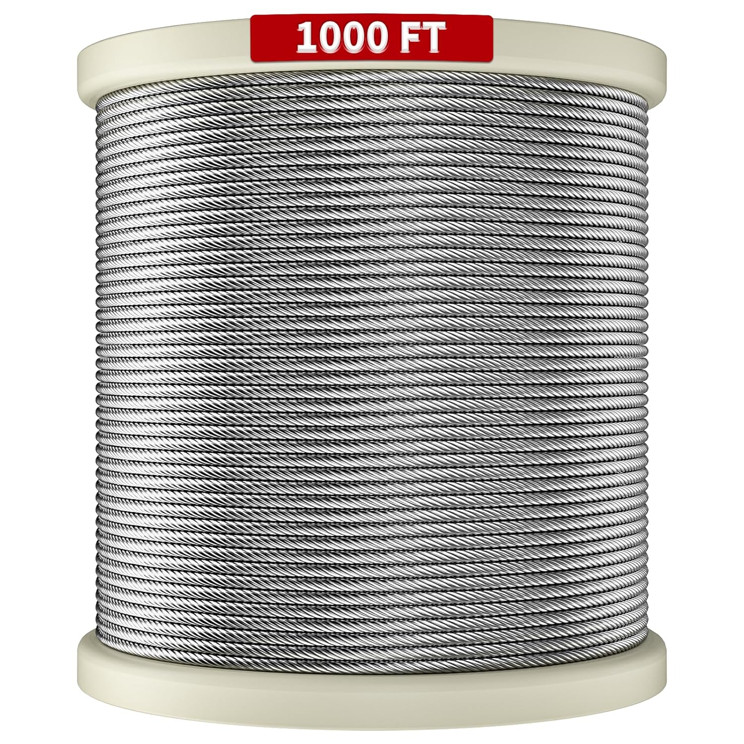 Premium 1000FT Deck Railing Cable - T316 Stainless Steel
