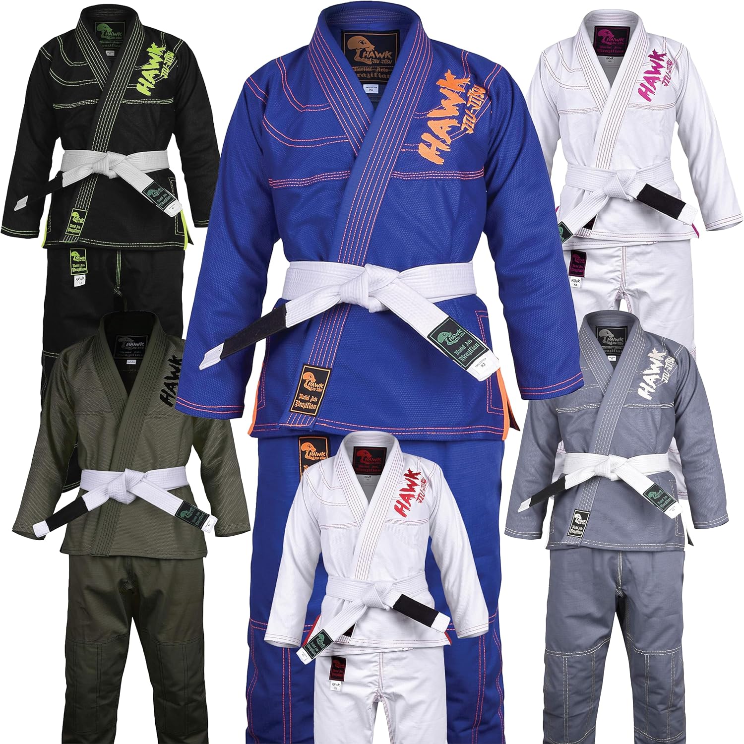 Hawk Sports Kids Brazilian Jiu Jitsu Gi - Ultra-Light & Tough