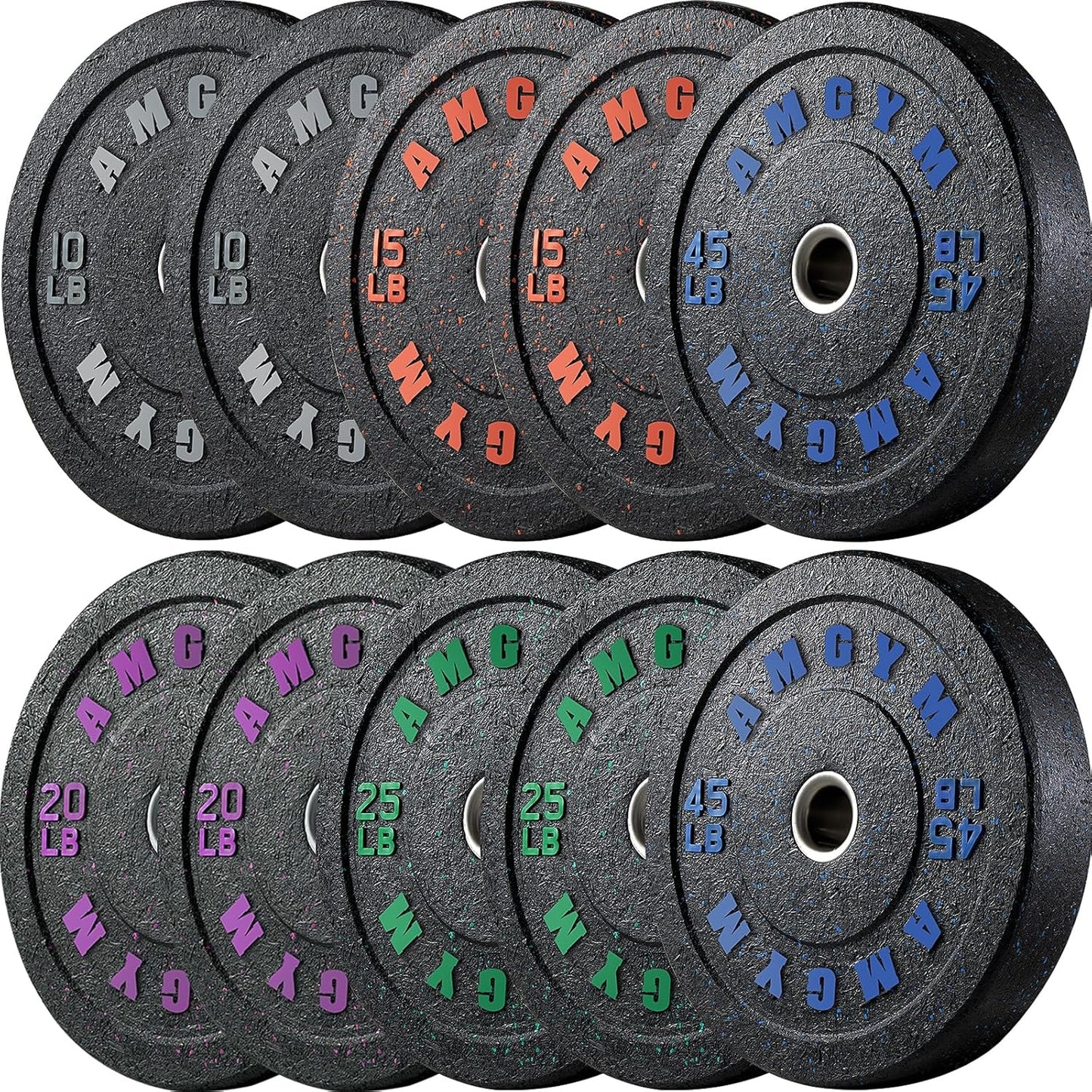 Crumb Bumper Plates for Home Gym - High Bounce Strength Training