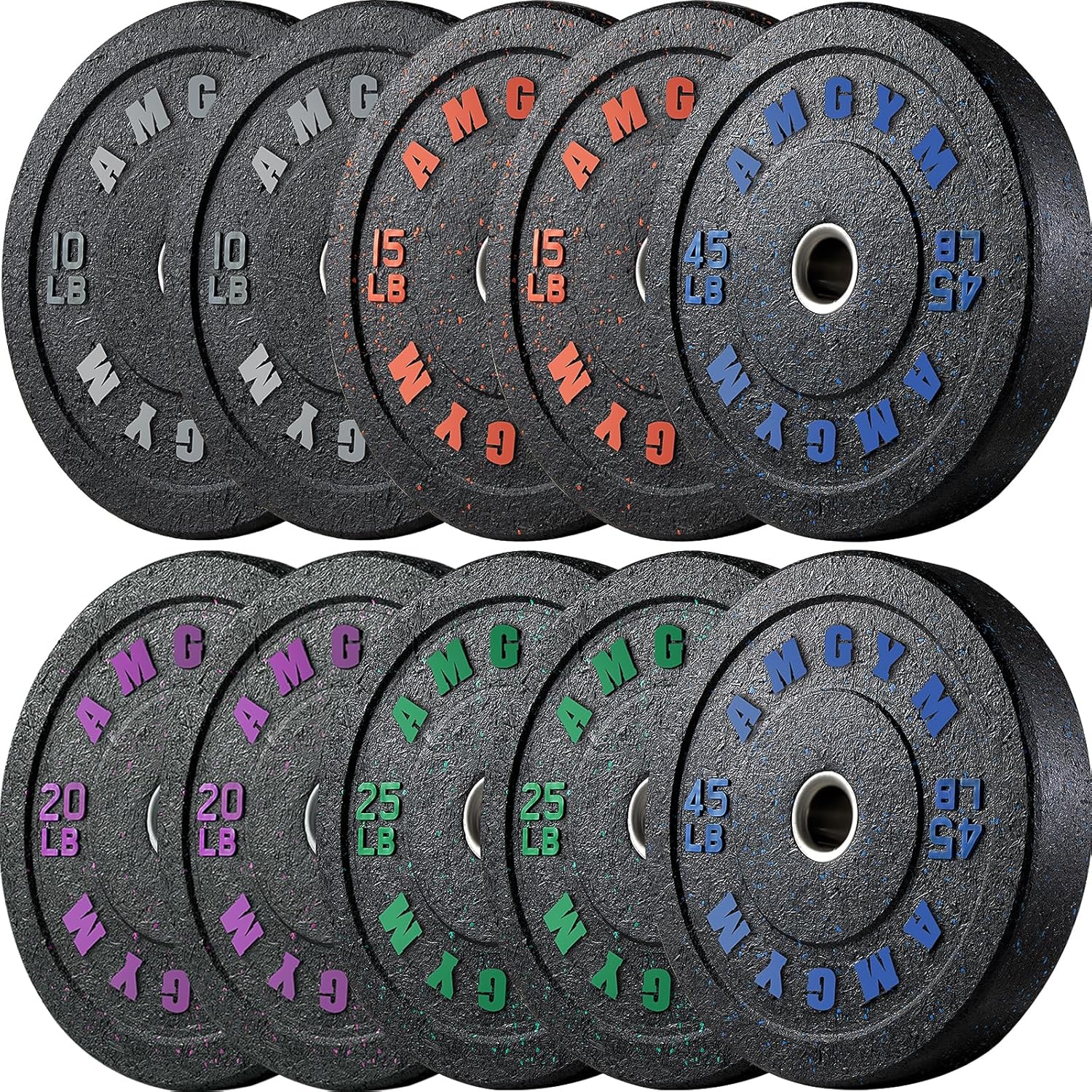 Crumb Bumper Plates for Home Gym - High Bounce Strength Training