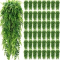 Geosar 56 Pcs 32in Artificial Hanging Boston Ferns - Easy Green Decor