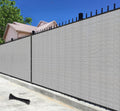 6 ft x 83 ft Privacy Fence Screen - 90% Blockage, Light Gray