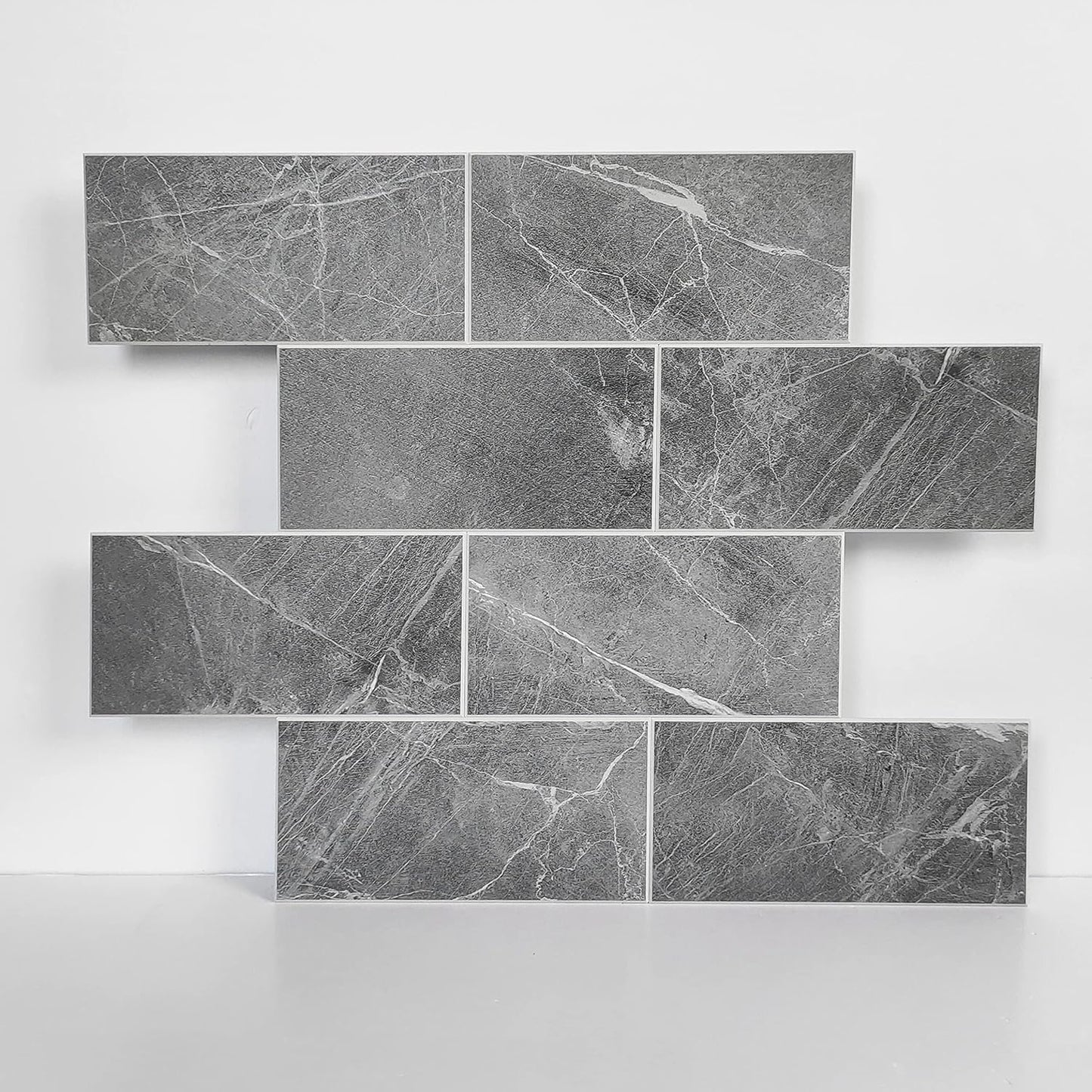 COLAMO Luxury Dark Gray Peel and Stick Subway Tile for Backsplash