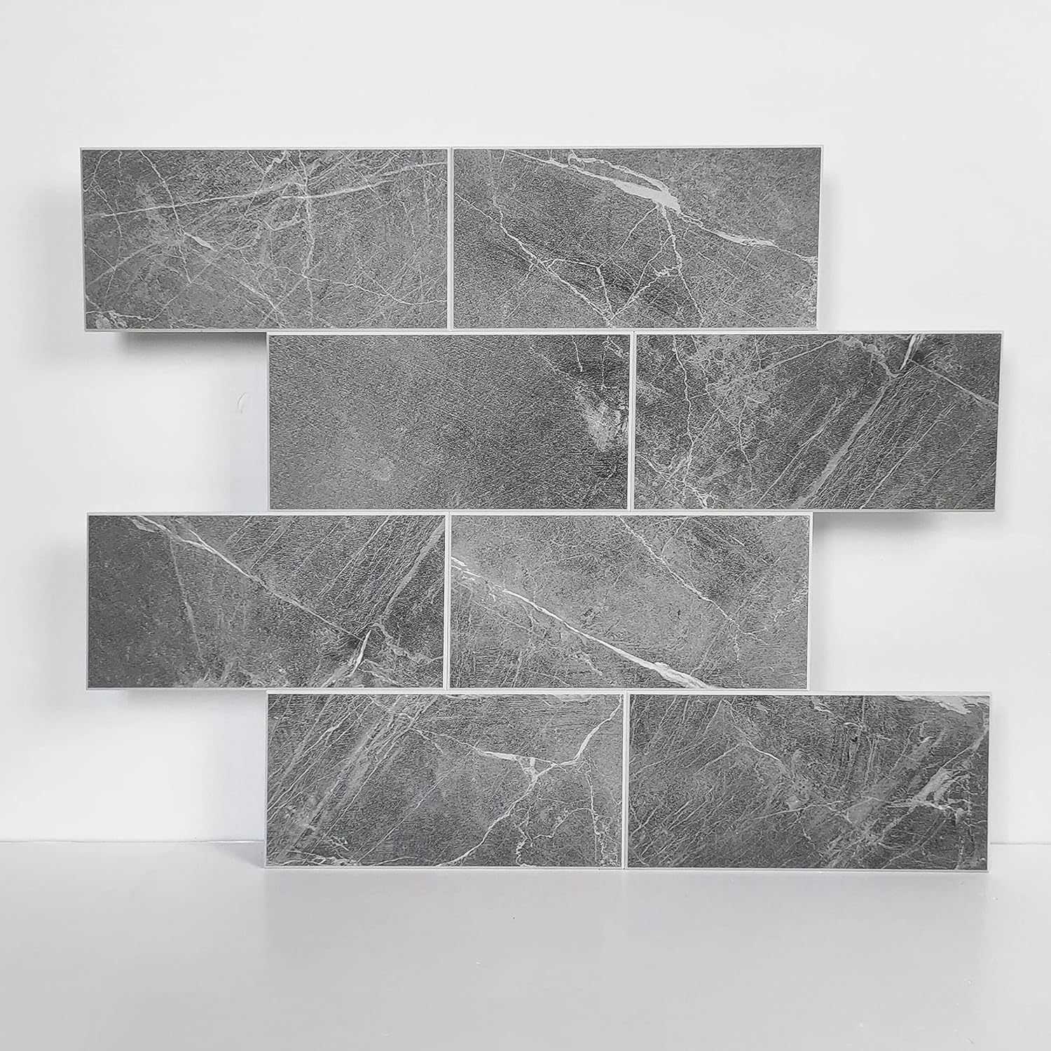 COLAMO Luxury Dark Gray Peel and Stick Subway Tile for Backsplash
