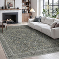 Rugland 5x7 Area Rugs - Vintage Tribal Washable Anti-Slip Rug